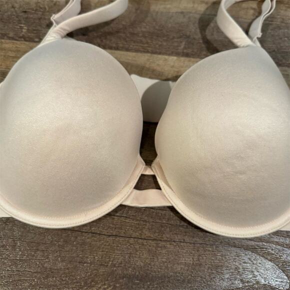 Auden Light Lift Plunge 36DD Beige Nude Tan Lined Adjustable Straps Underwire - Picture 2 of 6